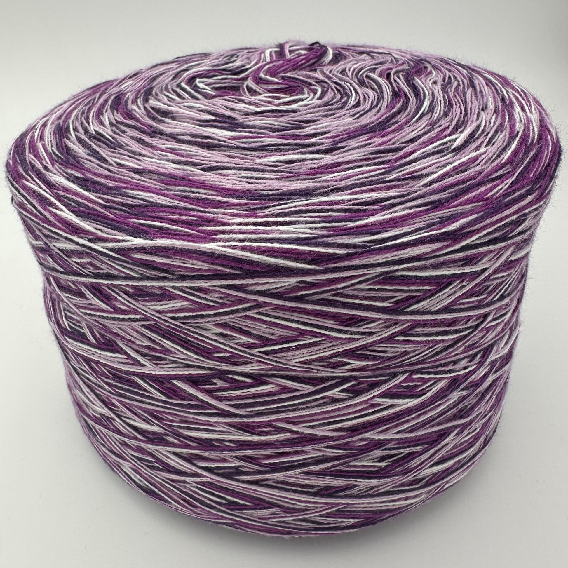 Melierter Bobbel bzw Mixi mit Weis- und Lilatönen