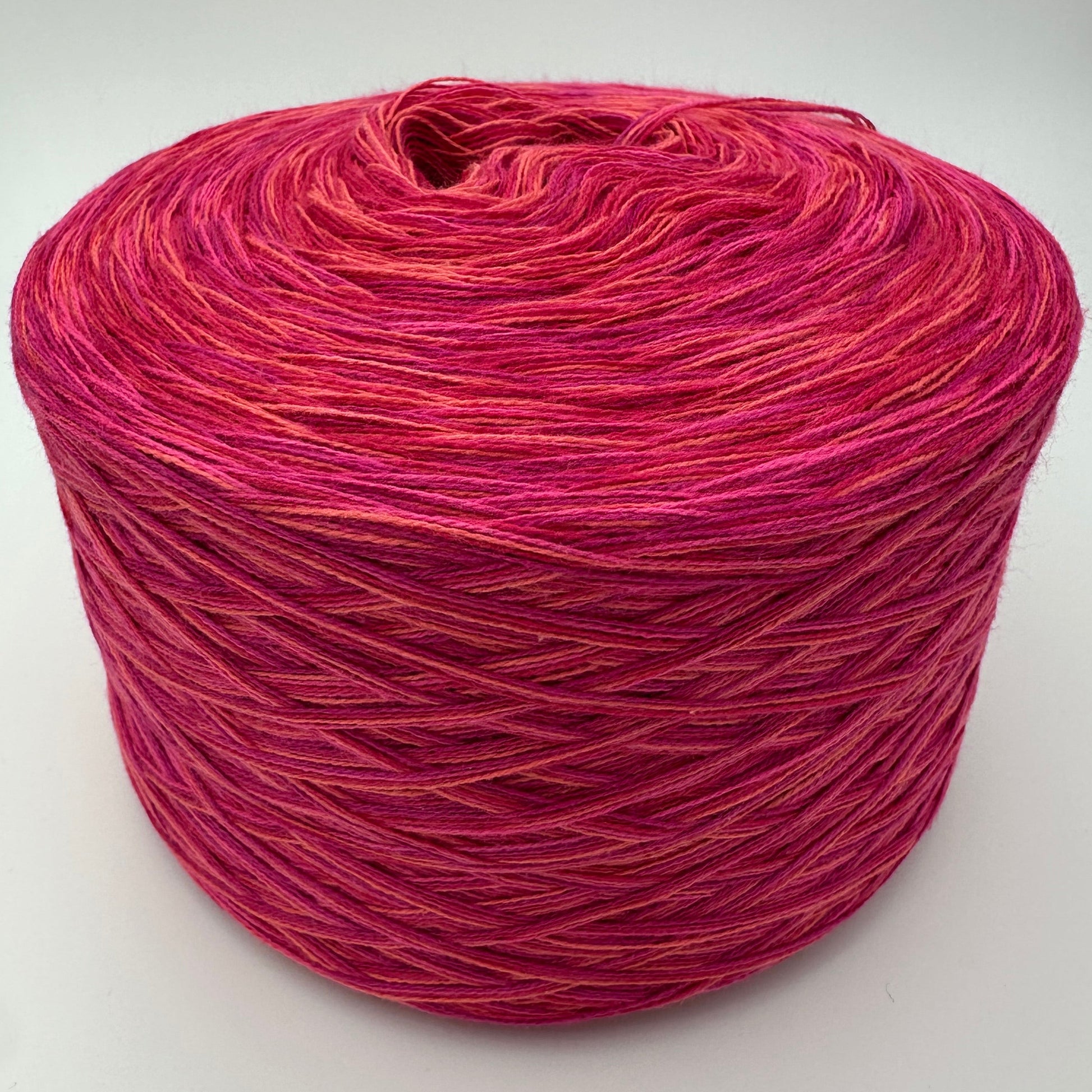 Melierter Bobbel bzw Mixi in Rot- und Orangetönen